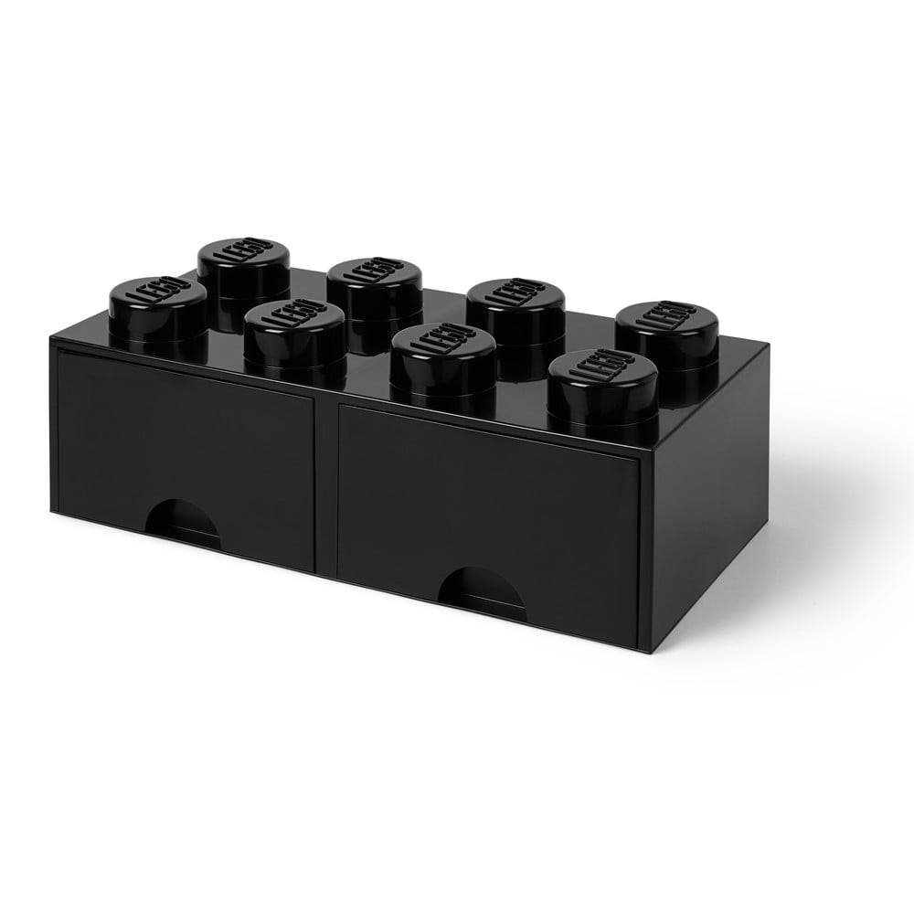 LEGO® Čierny úložný box s dvoma zásuvkami , značky LEGO®