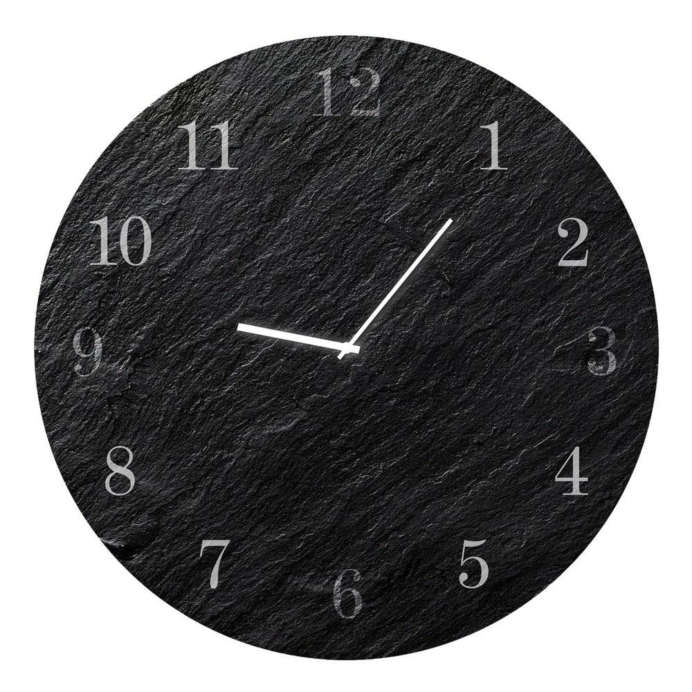 Styler Nástenné hodiny  Glassclock Carbon, ⌀ 30 cm, značky Styler