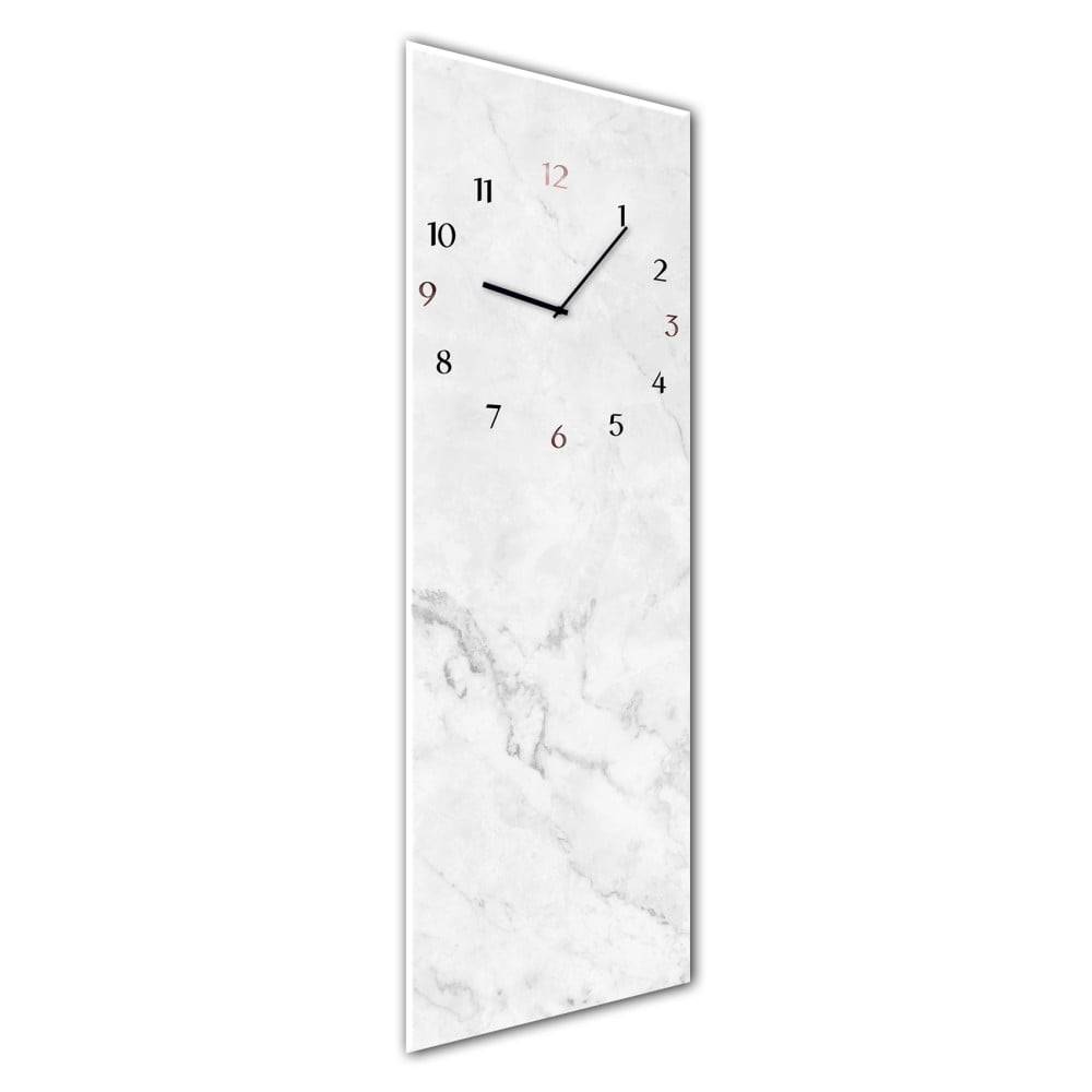Styler Nástenné hodiny  Glassclock Marble, 20 × 60 cm, značky Styler