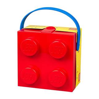 LEGO® Červený úložný box s rukoväťou , značky LEGO®