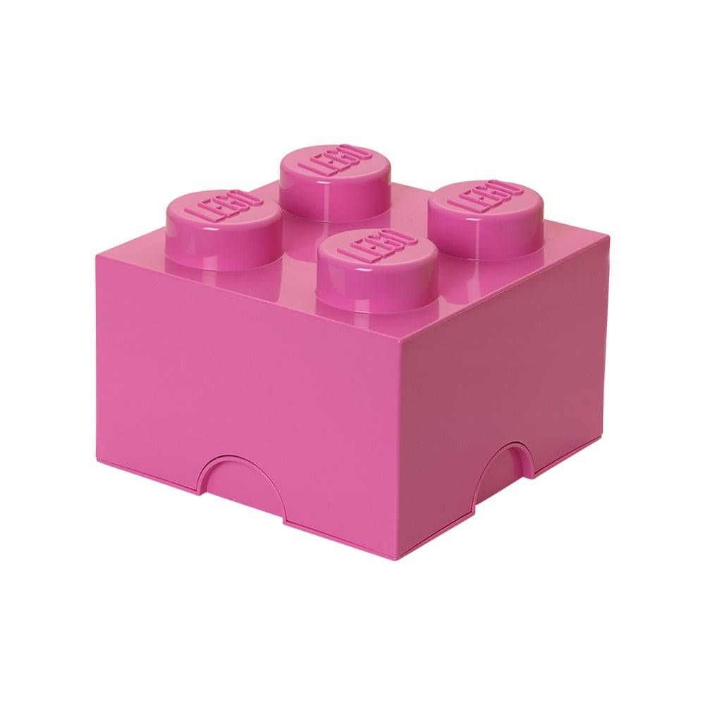 LEGO® Ružový úložný box štvorec , značky LEGO®