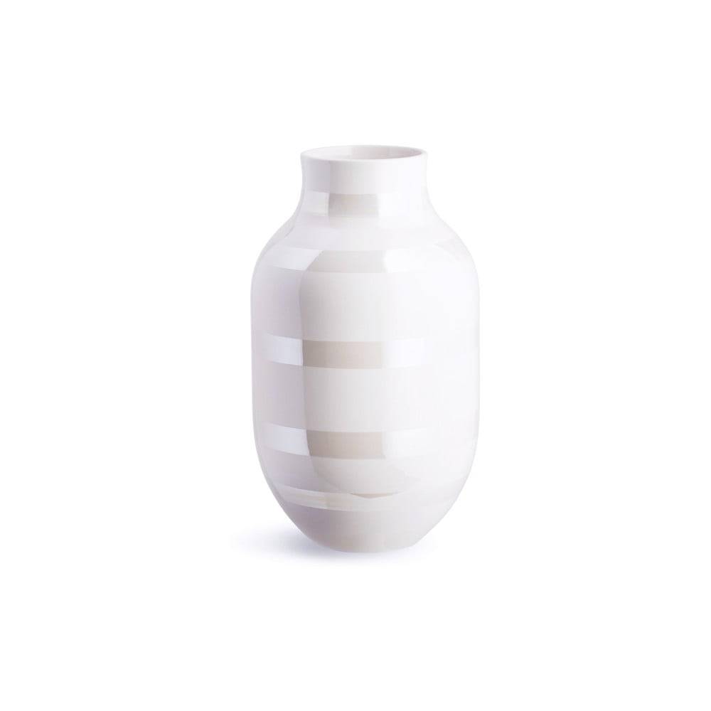 Kähler Design Biela kameninová váza  Omaggio, výška 30,5 cm, značky Kähler Design