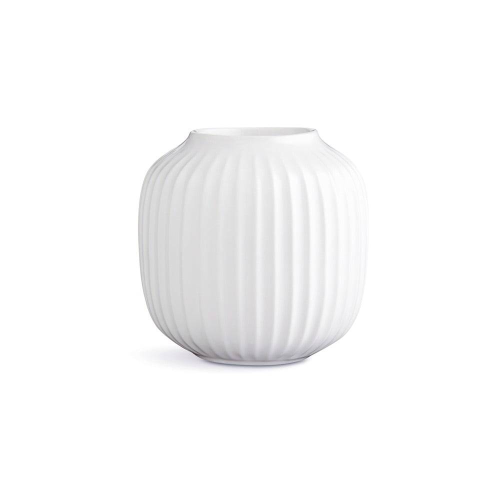 Kähler Design Biely porcelánový svietnik na čajové sviečky  Hammershoi, ⌀ 9 cm, značky Kähler Design