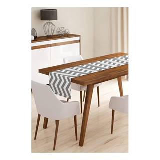 Minimalist Cushion Covers Behúň na stôl z mikrovlákna  Grey Stripes, 45 x 140 cm, značky Minimalist Cushion Covers