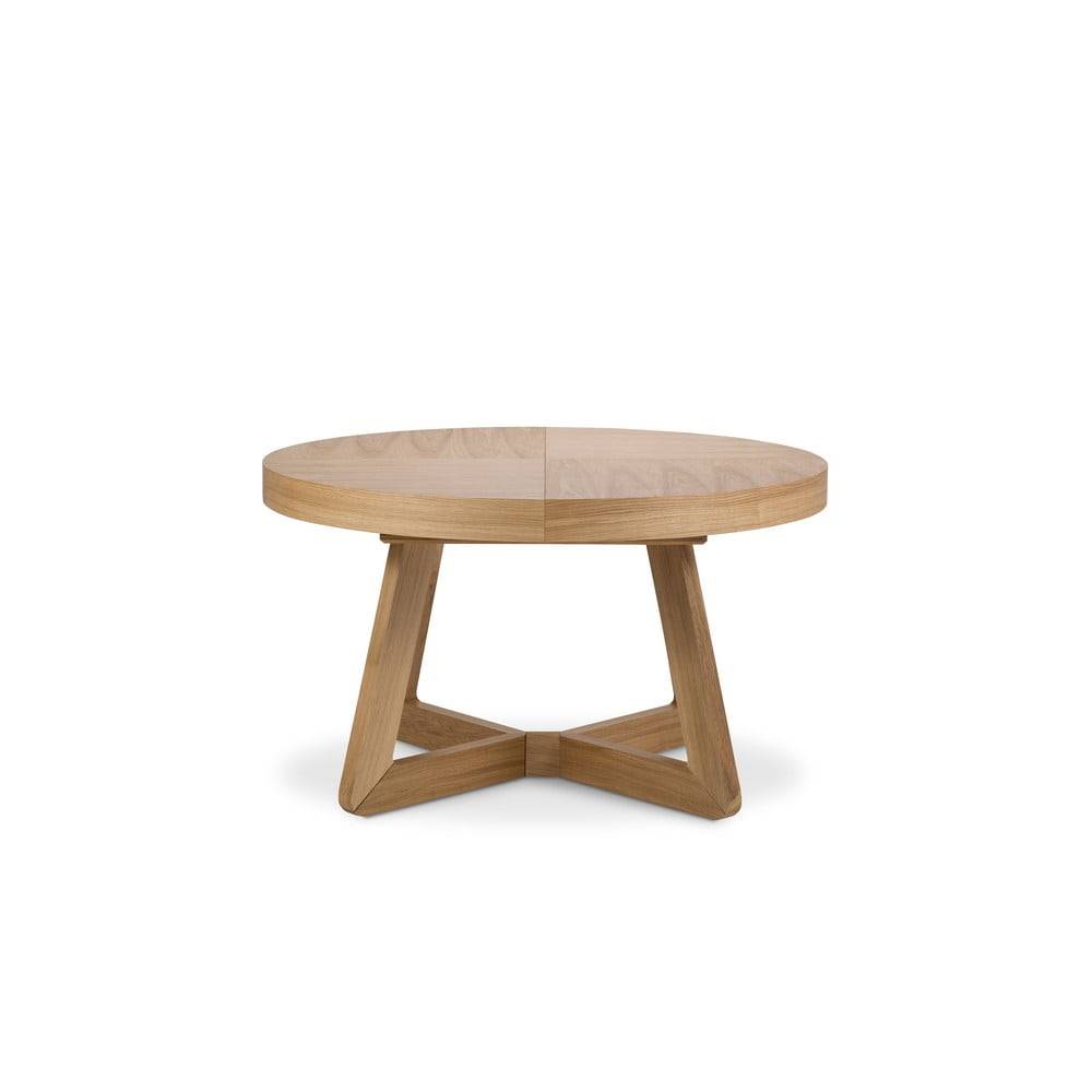Windsor & Co Sofas Rozkladací stôl s nohami z dubového dreva  Bodil, ø 130 cm, značky Windsor & Co Sofas