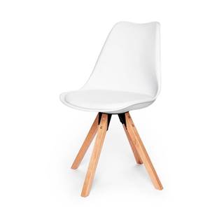 loomi.design Súprava 2 bielych stoličiek s podnožou z bukového dreva Bonami Essentials Gina, značky loomi.design