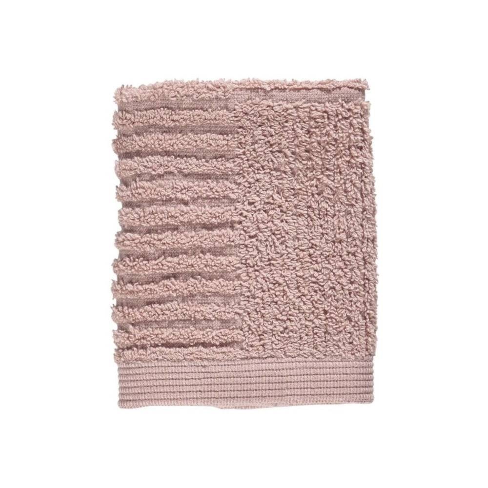 Zone Svetloružový uterák zo 100 % bavlny na tvár  Classic, 30 × 30 cm, značky Zone