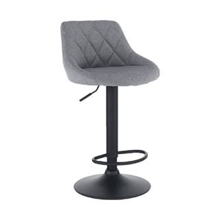 Barová stolička látka sivá/čierna TERKAN