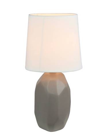 Keramická stolná lampa sivohnedá taupe QENNY TYP 3 AT15556