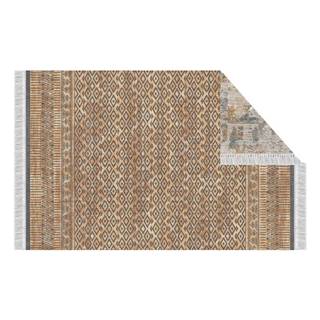 Obojstranný koberec vzor/hnedá 180x270 MADALA