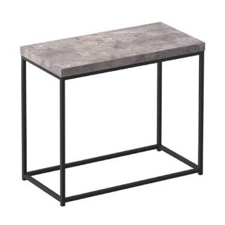 Príručný stolík čierna/betón TENDER