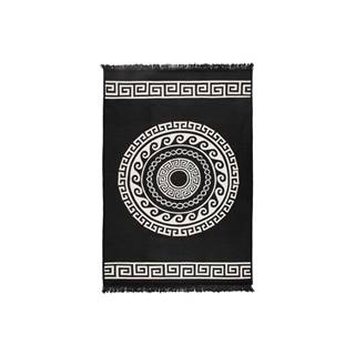 Cihan Bilisim Tekstil Béžovo-čierny obojstranný koberec Mandala, 120 × 180 cm, značky Cihan Bilisim Tekstil