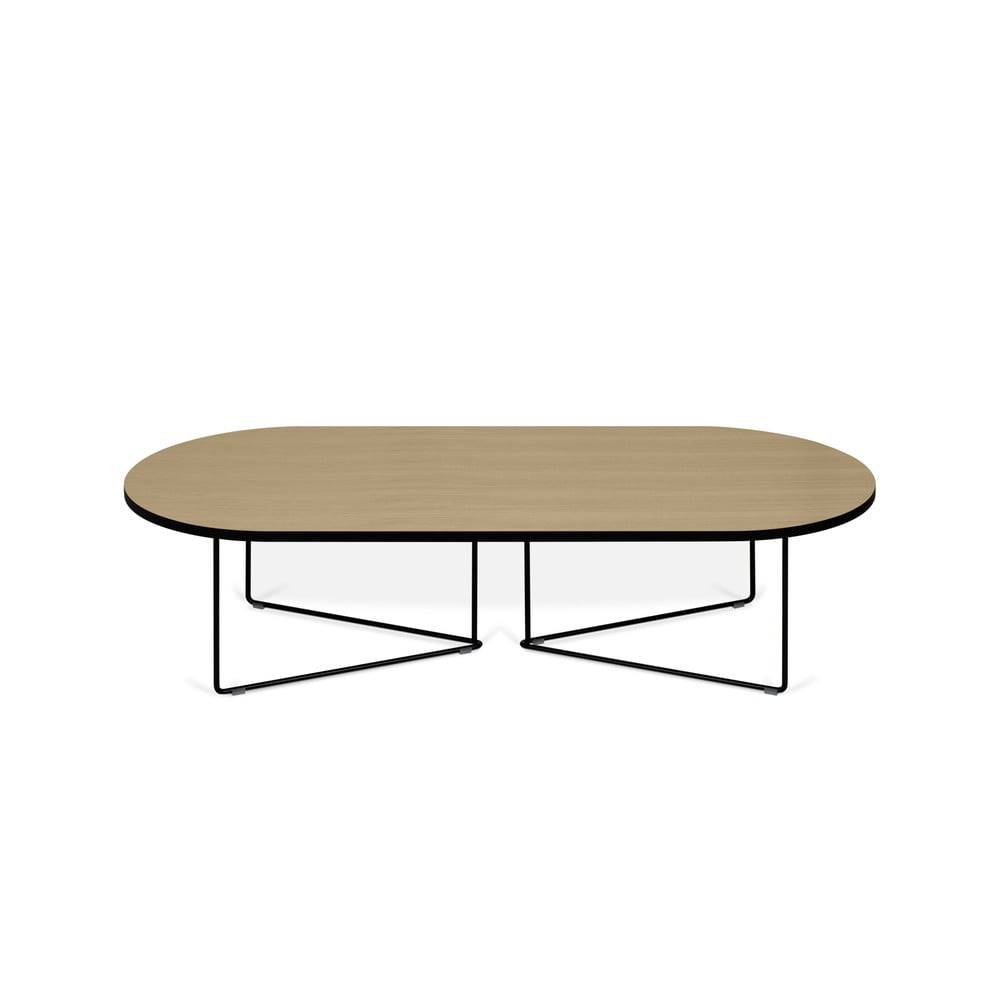 TemaHome Konferenčný stolík s dubovou dyhou  Oval, značky TemaHome