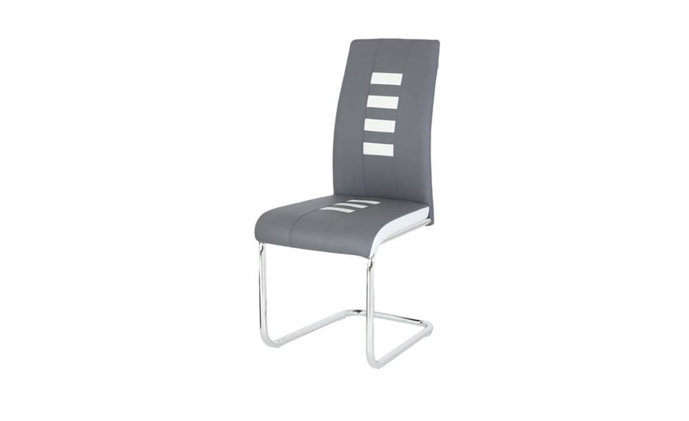 Sconto Jedálenská stolička ANASTASIA sivá/biela, značky Sconto