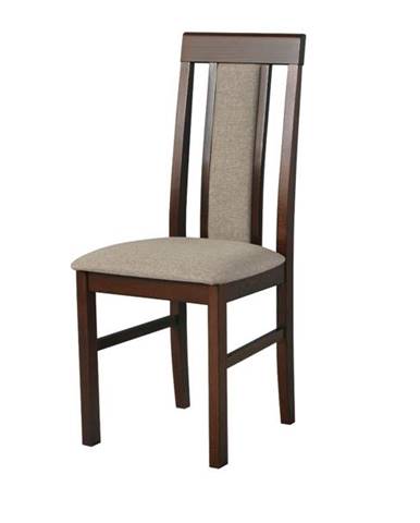 Jedálenská stolička NILA 2 orech/svetlohnedá