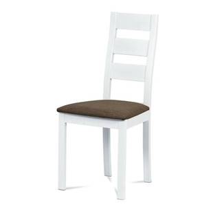Sconto Jedálenská stolička DIANA biela/hnedá, značky Sconto