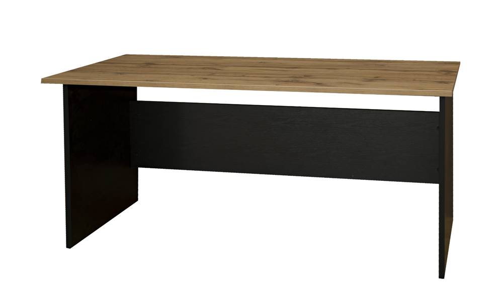 Sconto Písací stôl BÁRA SC 208 dub wotan/čierna, značky Sconto