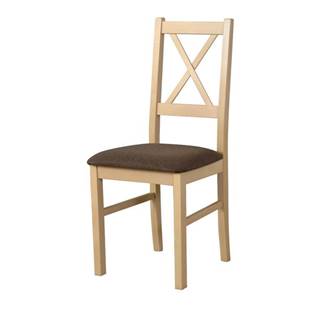Jedálenská stolička NILA 10 hnedá/dub sonoma