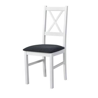 Jedálenská stolička NILA 10 tmavosivá/biela