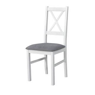 Sconto Jedálenská stolička NILA 10 sivá/biela, značky Sconto