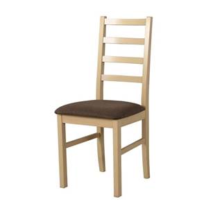 Jedálenská stolička NILA 8 hnedá/dub sonoma