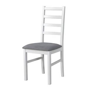 Sconto Jedálenská stolička NILA 8 sivá/biela, značky Sconto