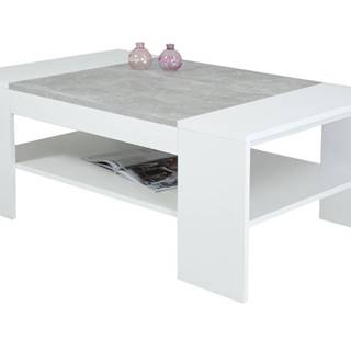 Sconto Konferenčný stolík OLIVER biela/betón, značky Sconto