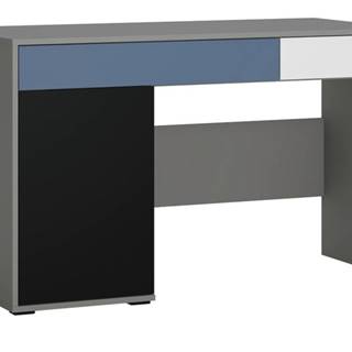 Sconto Písací stôl LASER modrá/sivá, značky Sconto