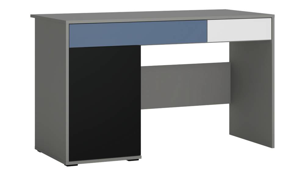 Sconto Písací stôl LASER modrá/sivá, značky Sconto