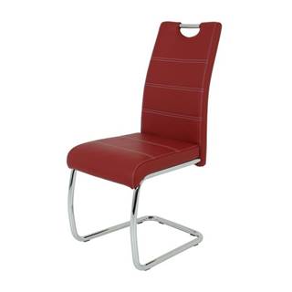 Jedálenská stolička FLORA S bordová, syntetická koža