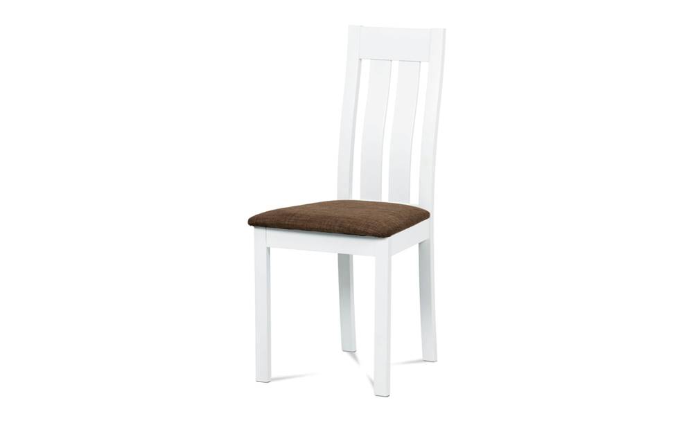 Sconto Jedálenská stolička BELA biela/hnedá, značky Sconto